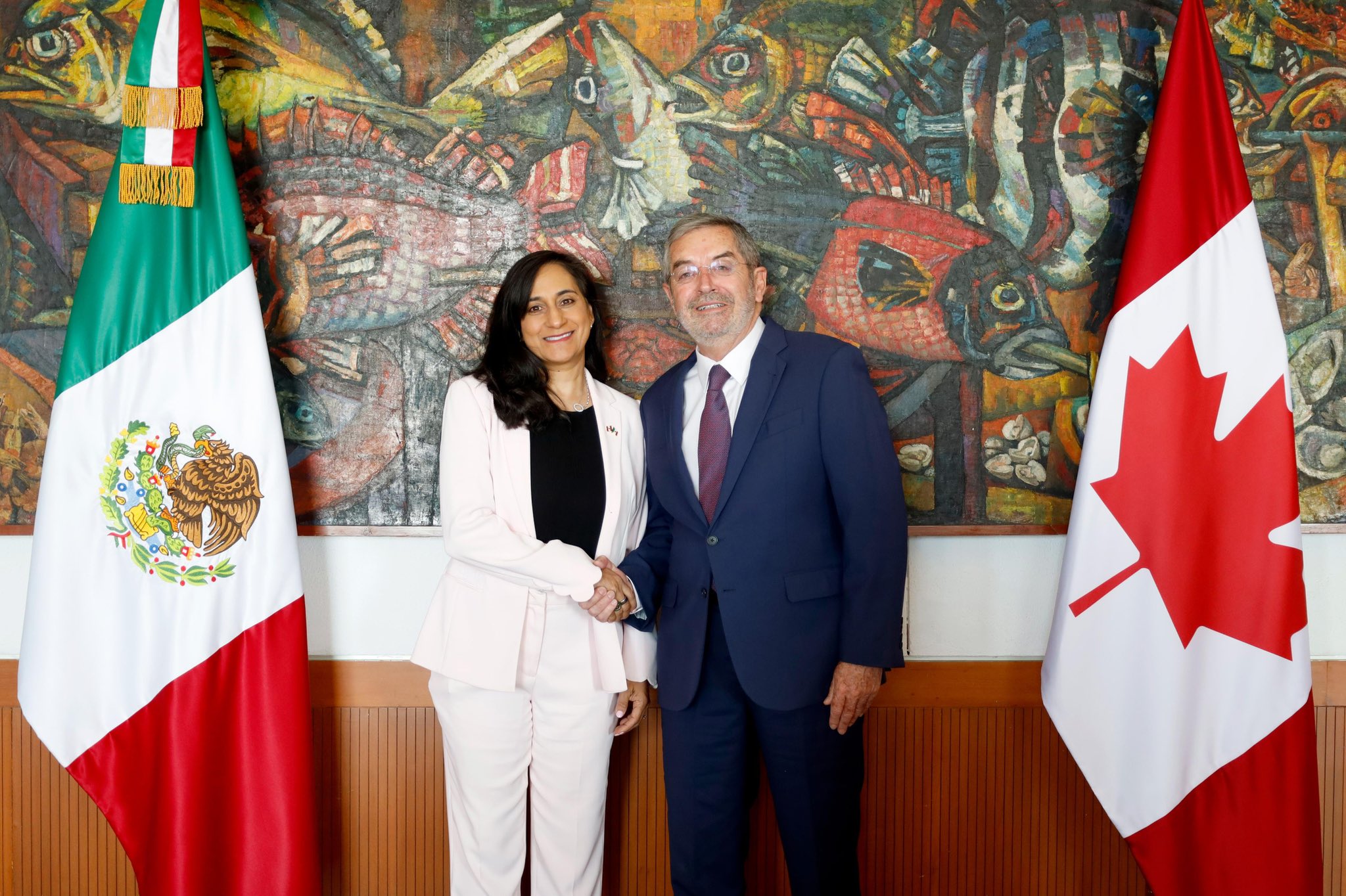 Juan Ramón de la Fuente se reúne con ministra de Canadá