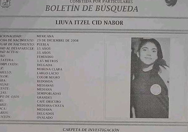 Itzel de 15 años desapareció en calles de la colonia La Loma