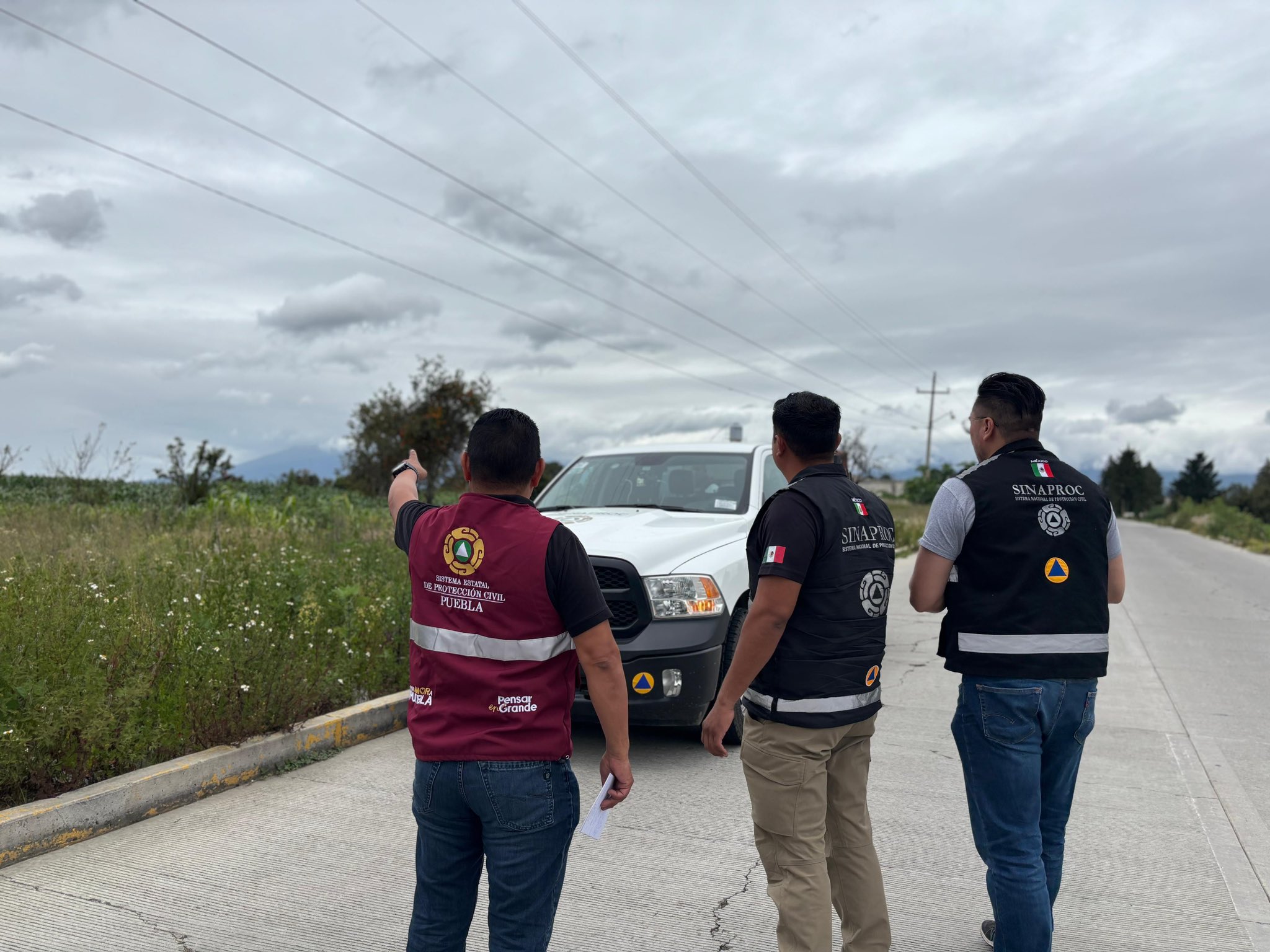 VIDEO Autoridades estatales y federales supervisan rutas de evacuación del Volcán Popocatépetl