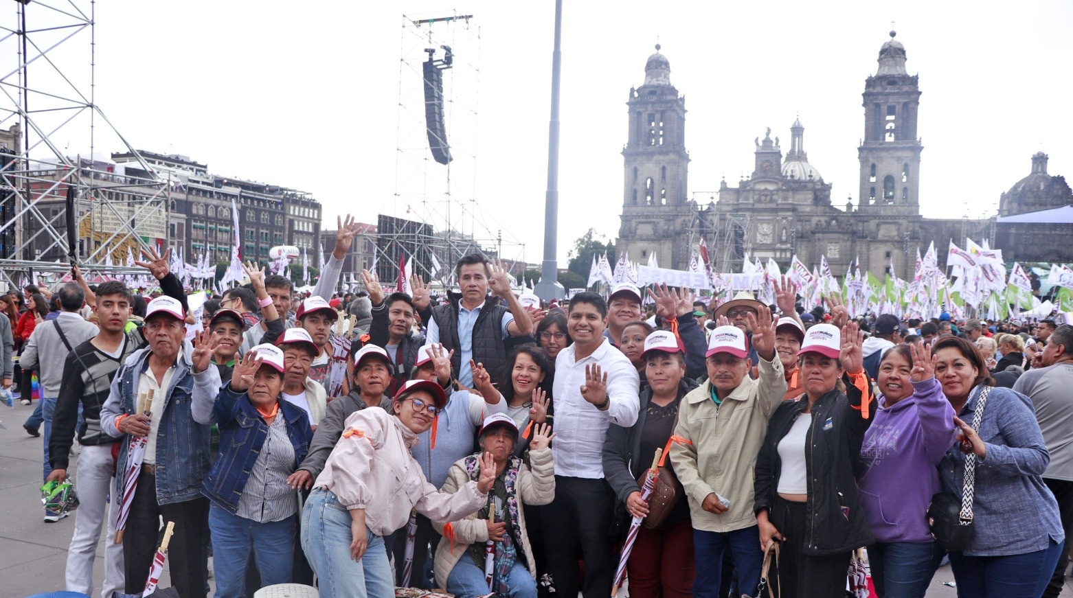 Presidentes electos de Morena en toma de protesta de Claudia Sheinbaum