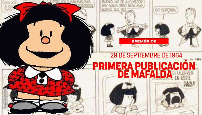 Mafalda, una niña que odia la sopa, ama a The Beatles y se cuestiona todo