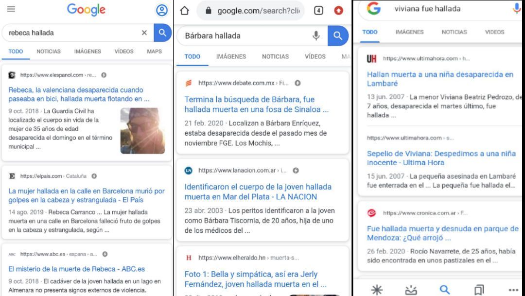 Espeluznante búsqueda en Google hace evidente el número de feminicidios