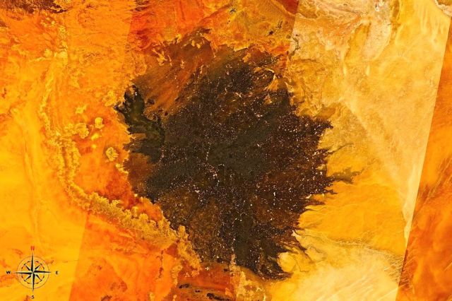 Haruj, el campo volcánico negro que rompe el desierto del Sáhara