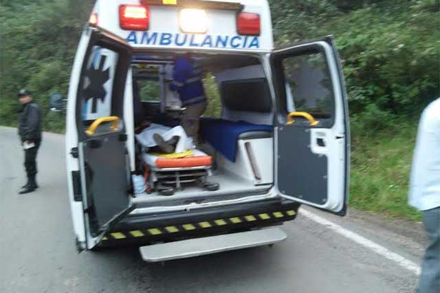 Deja 4 heridos choque en la Zacapoaxtla-Tlatlauquitepec