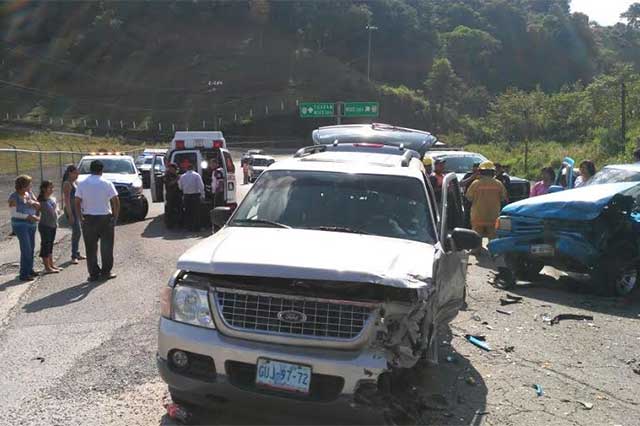 Accidentes en Huauchinango dejan 3 personas heridas