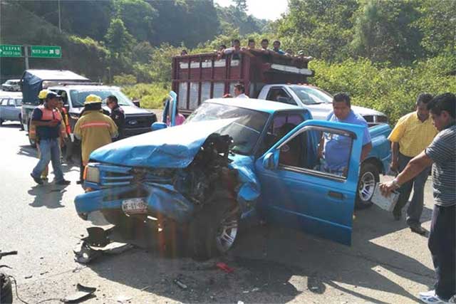 Accidentes en Huauchinango dejan 3 personas heridas