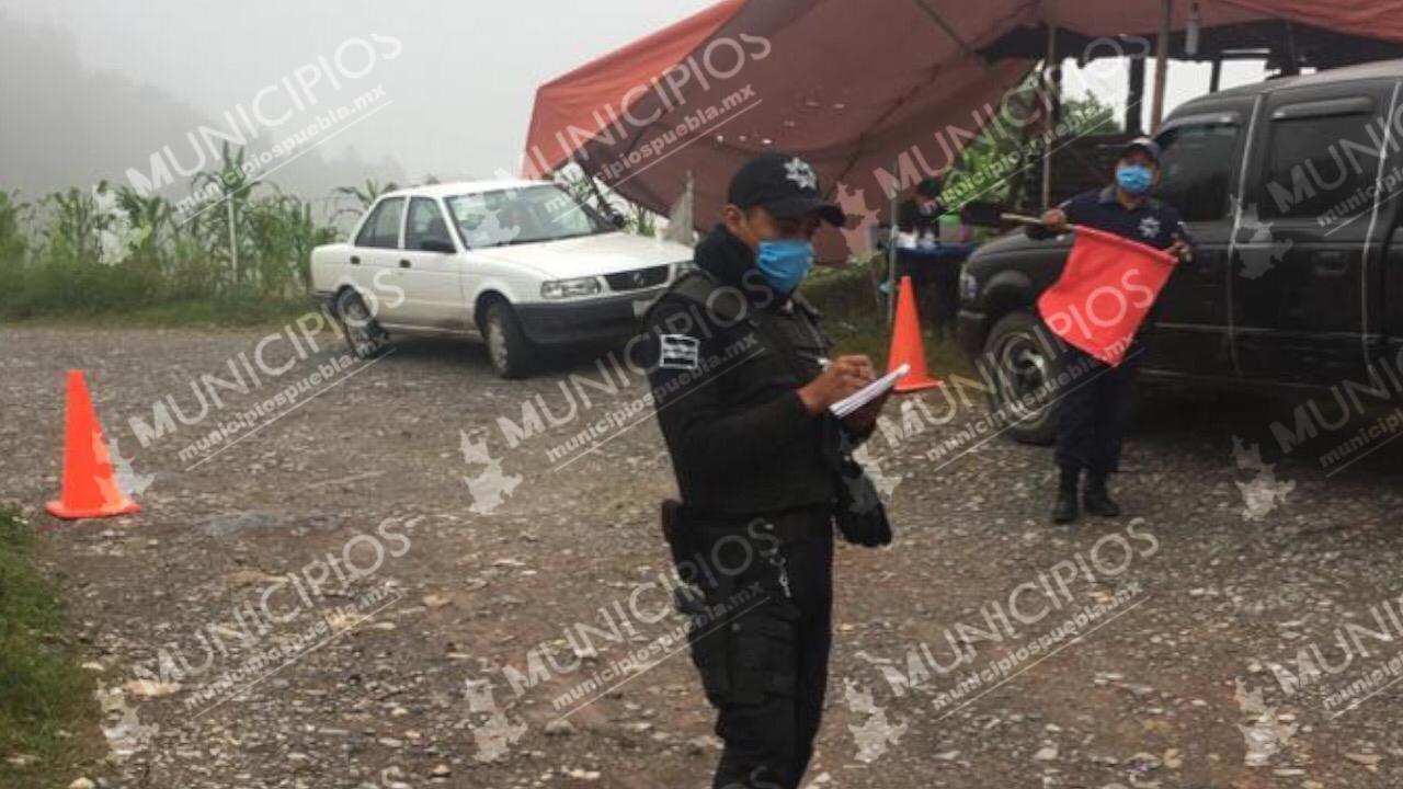 Instalan cerco sanitario en Hermenegildo Galeana por Covid-19