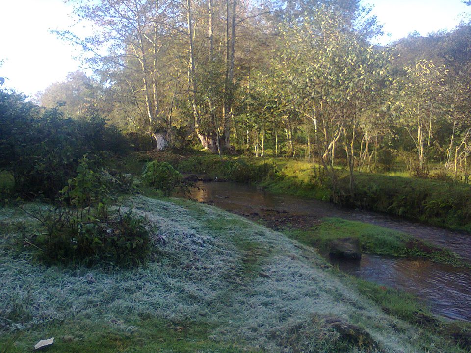 Intenso frío cubre de hielo el municipio de Teziutlán