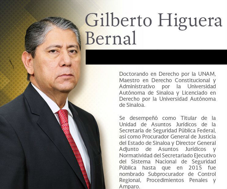 Nombra Congreso a Gilberto Higuera Bernal fiscal por siete años