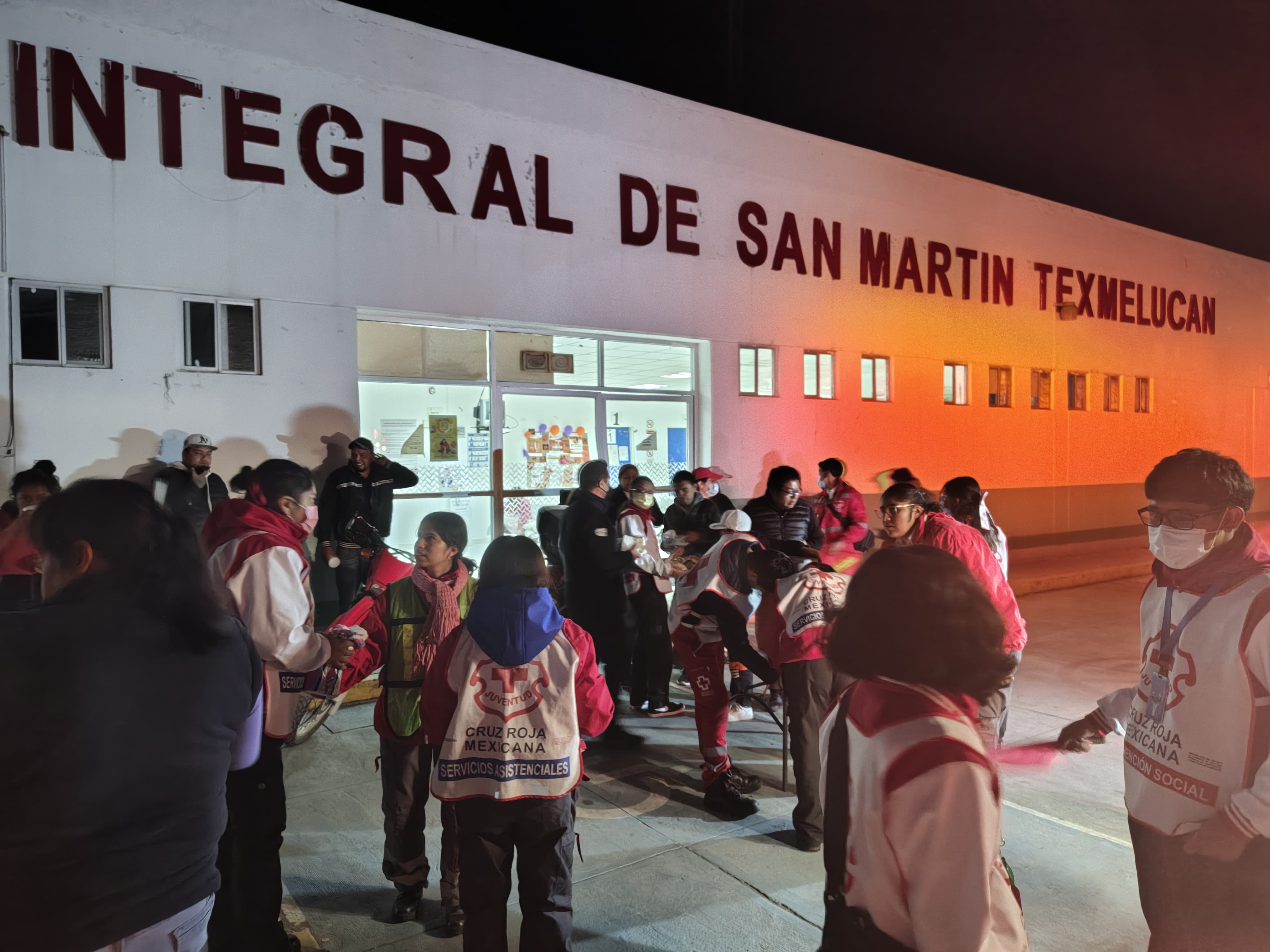 Cruz Roja se solidariza ante bajas temperaturas en Texmelucan