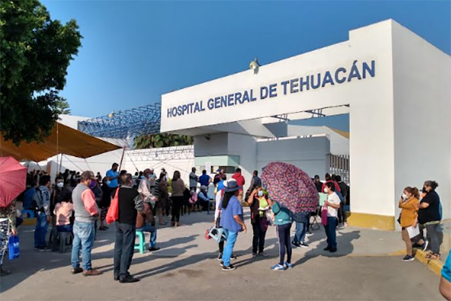 Hospital General de Tehuacán, sin suficientes médicos para atender covid
