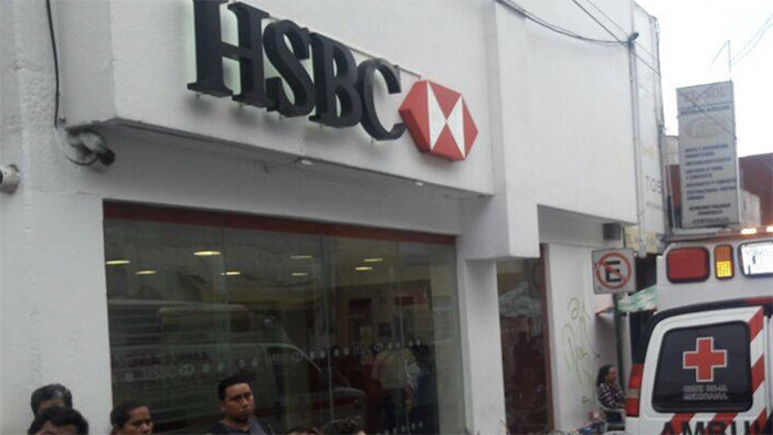 Roban 120 mil pesos a cuentahabiente de HSBC en Las Ánimas