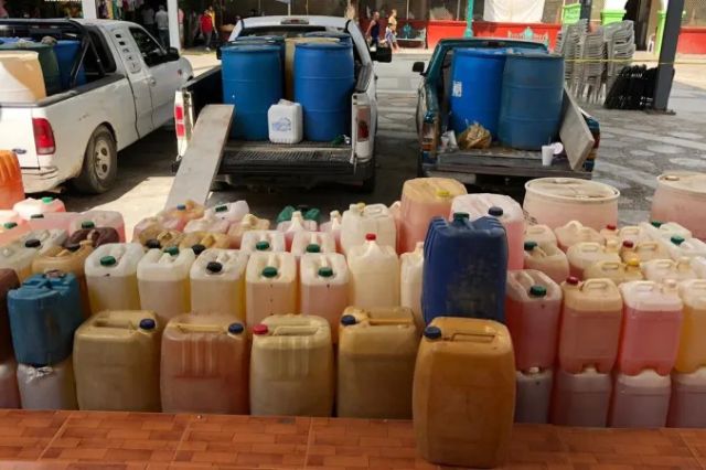 Operativo en Tlaxcala desmantela red de huachicoleros con más de 9 mil litros de combustible robado