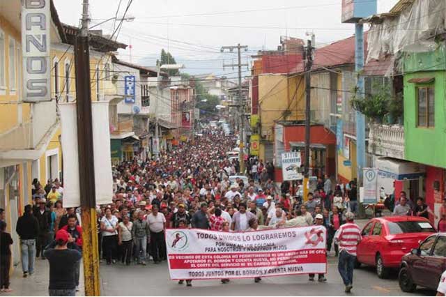 Amagan en Huauchinango con plantones y bloqueos si no hay acuerdo con CFE