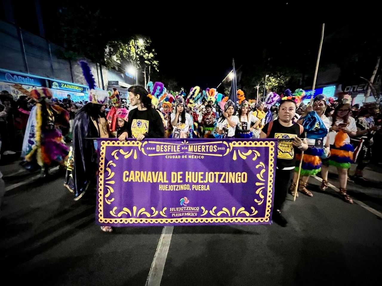 Espectacular participación tuvo Huejotzingo Pueblo Mágico en el Desfile del Día de Muertos en la Ciudad de México