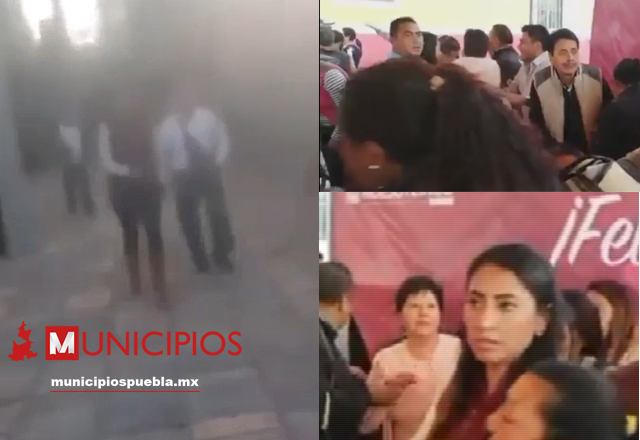 VIDEO Edila de Huejotzingo reprime a joven que grababa balacera