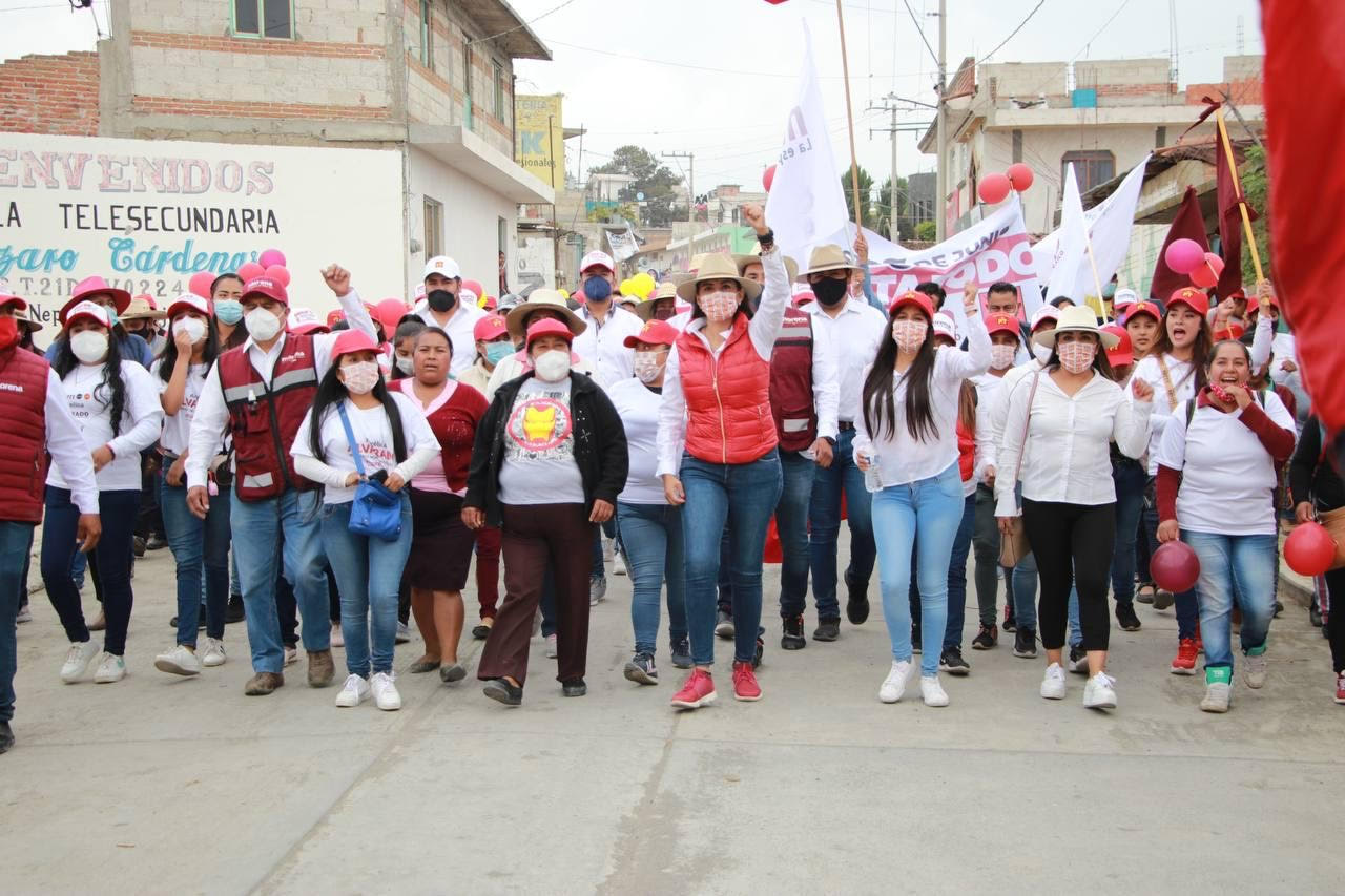 Angélica Alvarado cierra campaña con apoyo de las juntas auxiliares