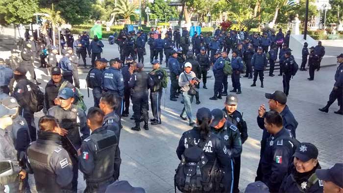 Cesan a coordinador de policía tras protesta en Tehuacán 