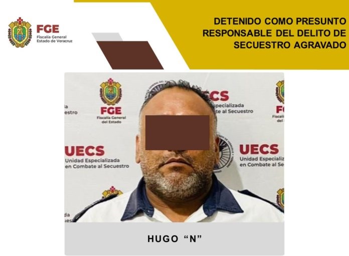 Cae Hugo en Veracruz, ligado a secuestro en Tehuacán