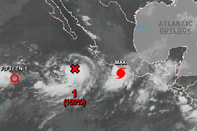 Activan Alerta Roja en Guerrero por huracán Max