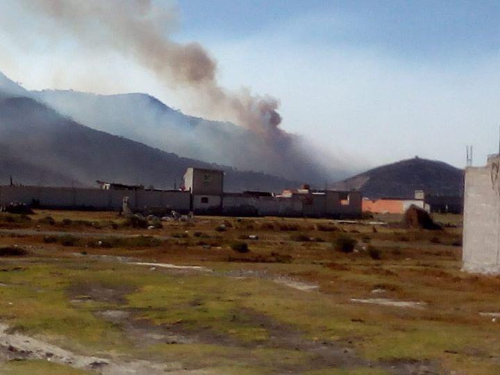 Se incendia cerro de San Antonio Virreyes en Oriental