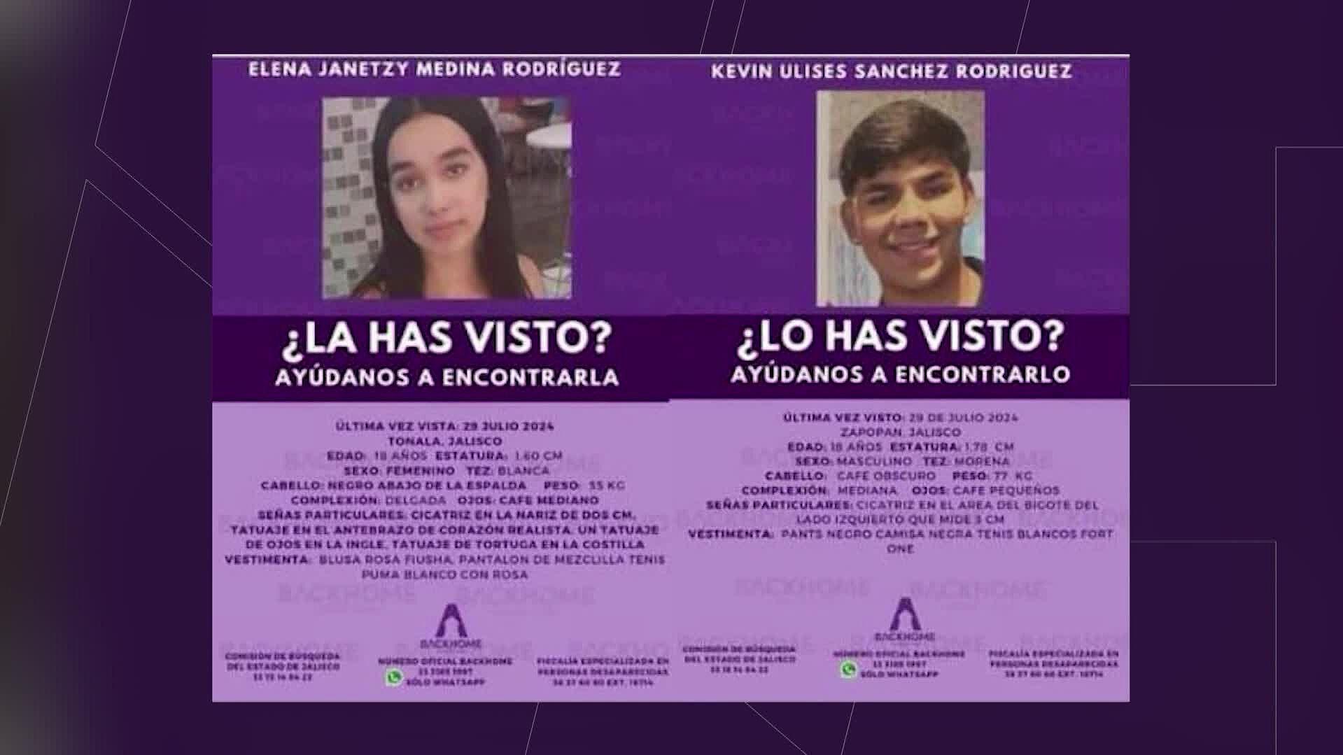 Familiares de Kevin y Janetzy exigen su localización tras desaparición en Guadalajara 