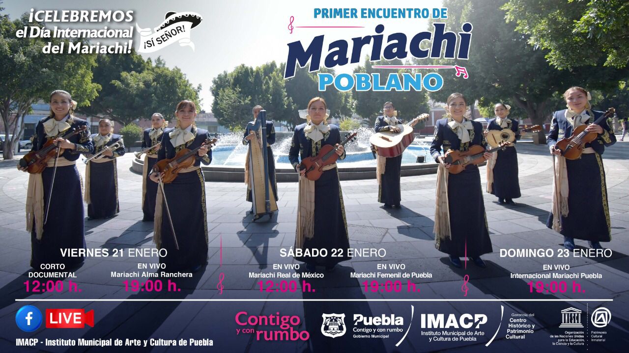 IMACP presenta el Primer encuentro de mariachi poblano