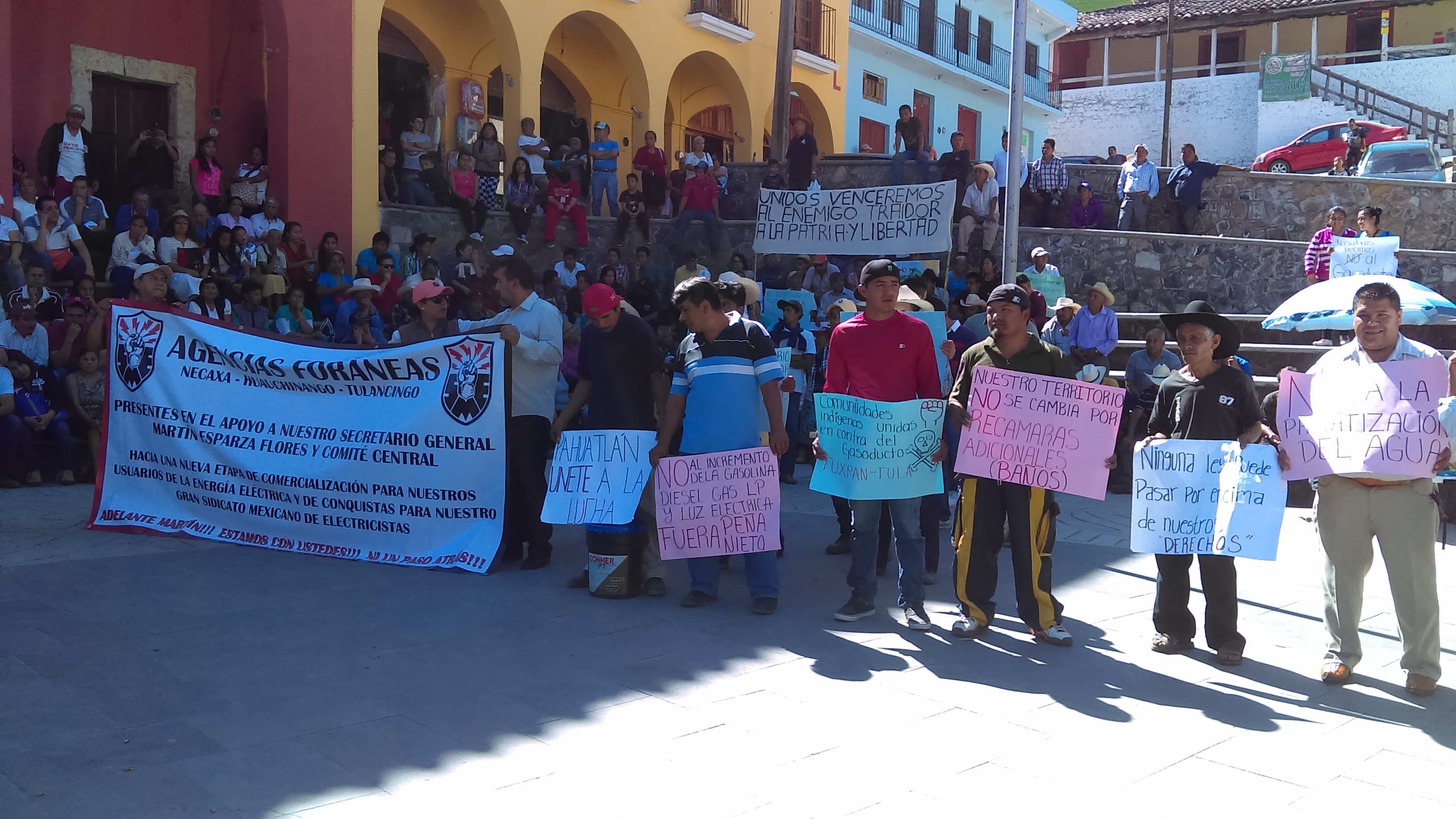 Se unen contra gasoducto Tuxpan-Tula los habitantes de Puebla e Hidalgo