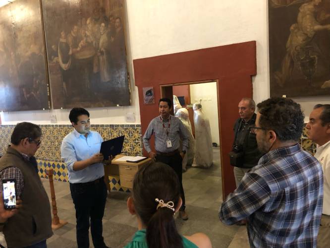 Regresan a la iglesia de La Merced de Atlixco 33 piezas resguardadas en la Pinacoteca