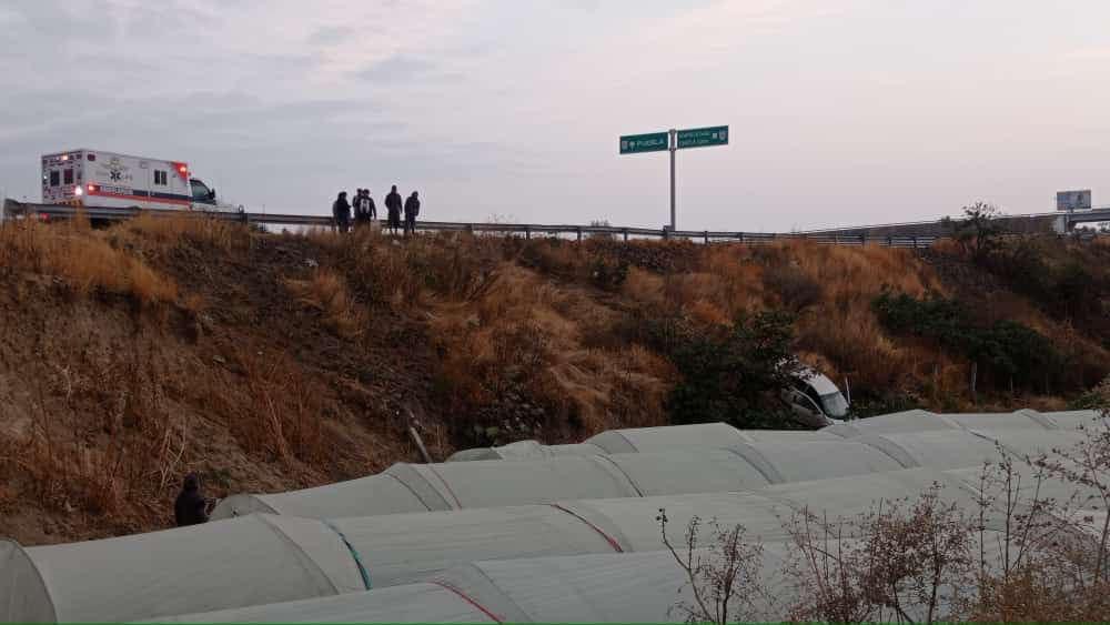 Se registra percance vial en la vía Atlixcáyotl y el entronque con la Siglo XXI