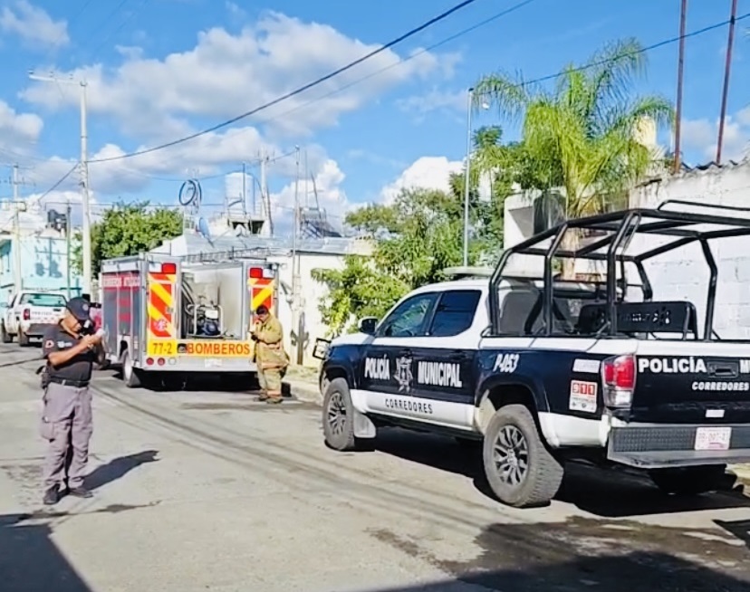 Policía de Atlixco resulta lesionada tras incendio en vivienda