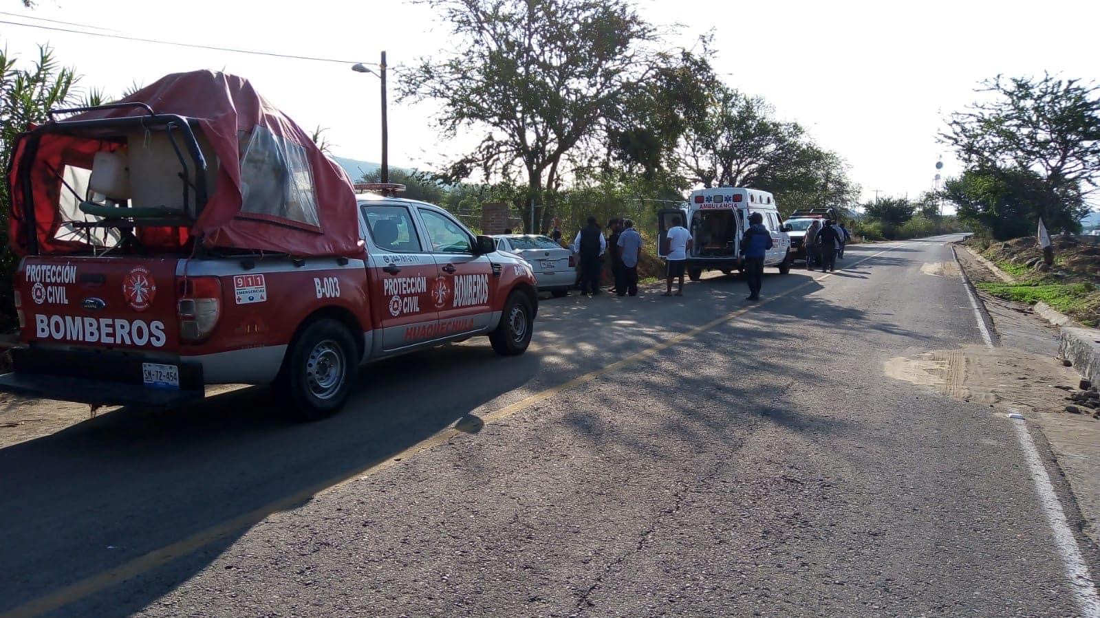 Dos niños graves tras impactarse en motocicleta en Huaquechula