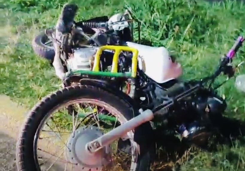 Motociclista derrapa en bulevar Emiliano Zapata de Atlixco