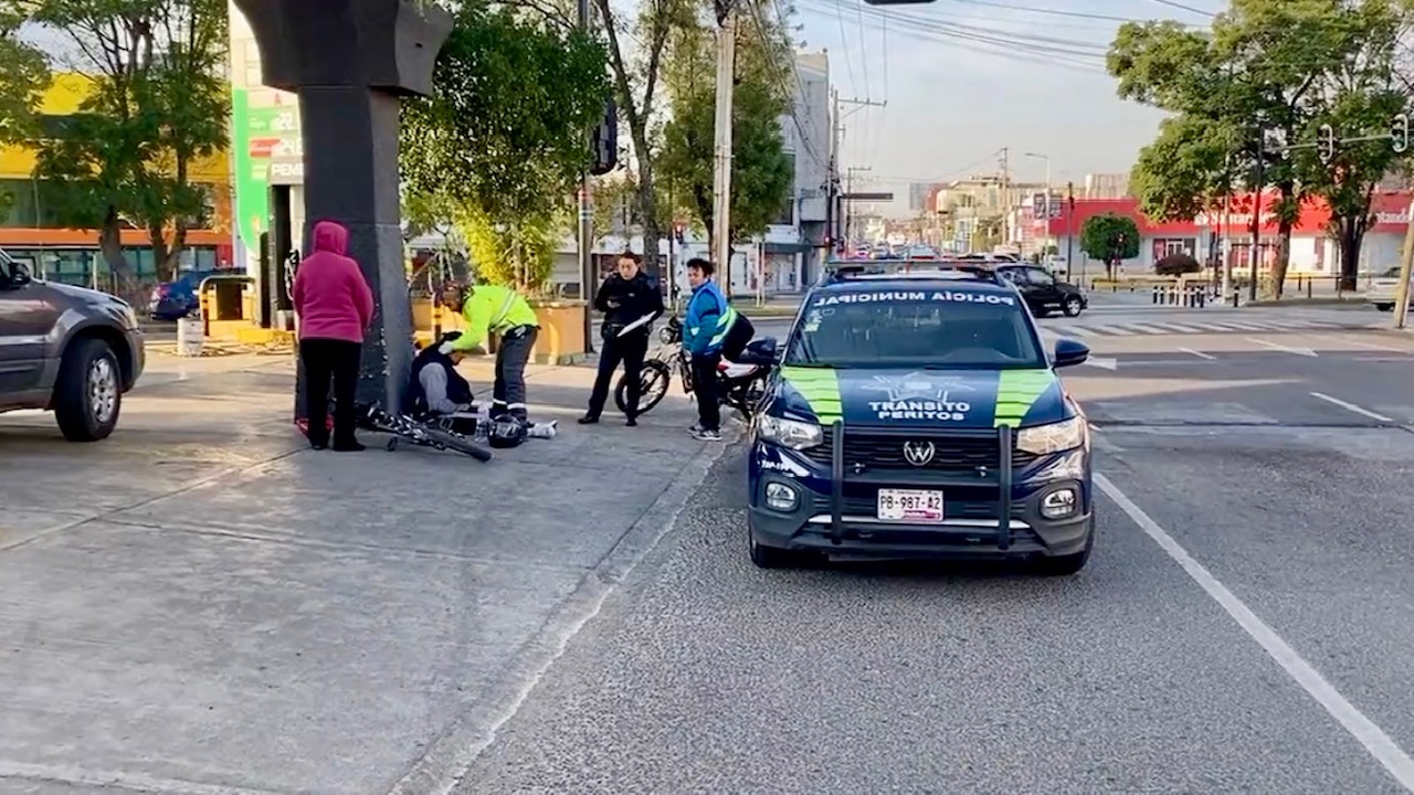 Galgos del Sur embiste a motociclista en 16 de Septiembre
