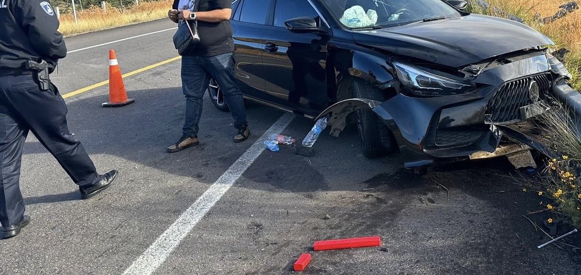 Se registran par de accidentes en la autopista Siglo XXI 