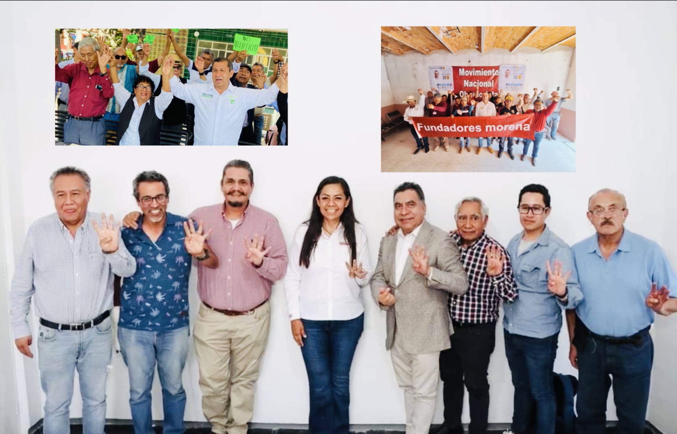 Fundadores de Morena en Atlixco dividen su apoyo en tres candidatos a la alcaldía 