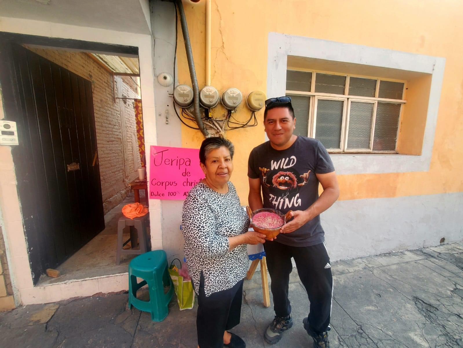 La Jeripa, tradicional dulce de Atlixco, hizo acto de presencia el jueves de Corpus