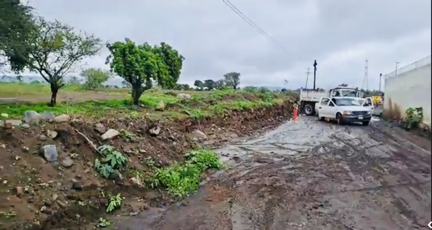 En Huaquechula también las lluvias causan estragos