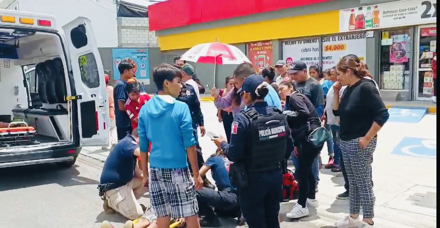 En Atlixco ciclista menor de edad termina en el hospital