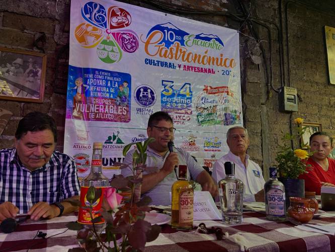 Presentan el Décimo Encuentro Gastronómico con sede en Atlixco