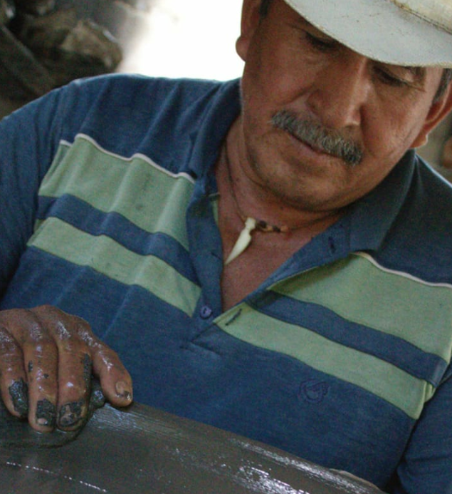 Para comales, don David en Huaquechula