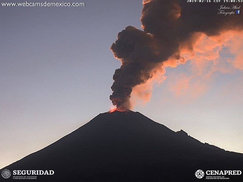 Comunidades reportan actividad inusual del Popocatépetl