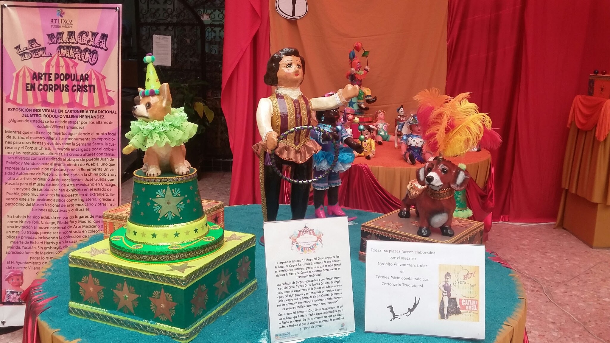 Con muñecos de cartón recrean el circo del siglo XIX  en Atlixco