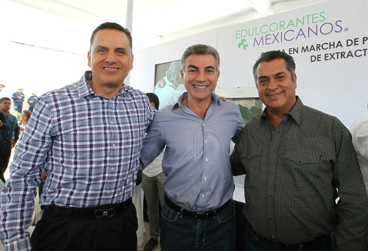 Inaugura Antonio Gali planta de stevia en Tlapanalá; lo acompañó El Bronco