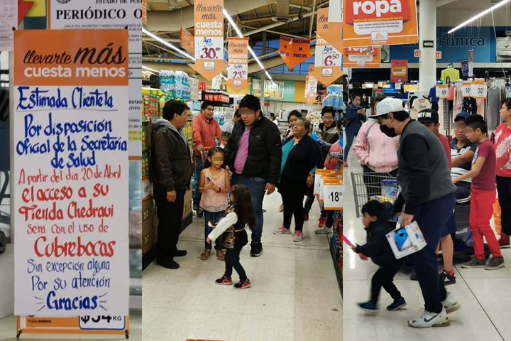 En centros comerciales de Texmelucan no respetan medidas sanitarias