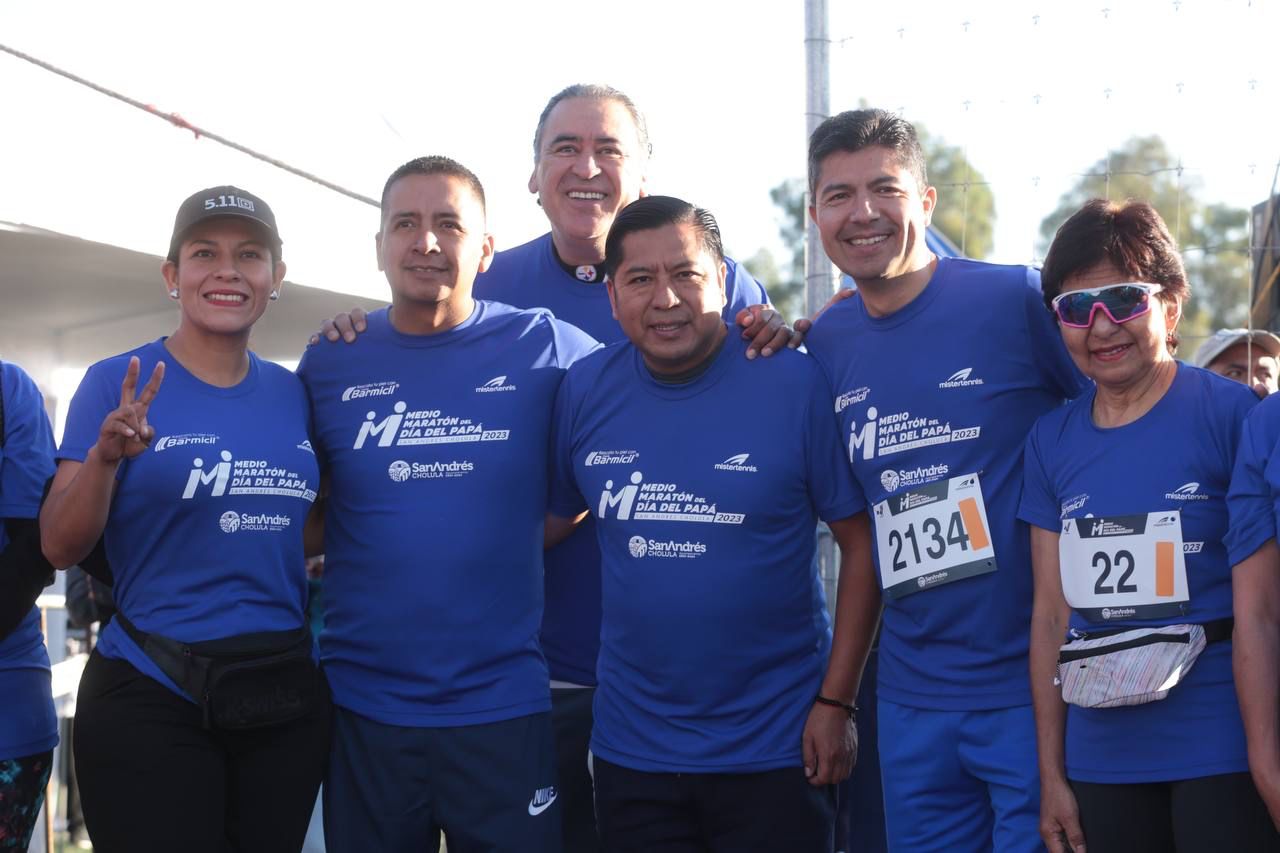 Rivera se unió a la celebración del Medio Maratón del Día del Padre 2023