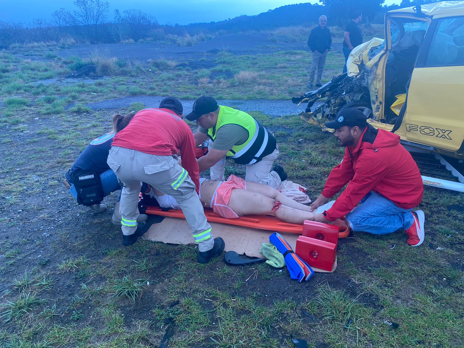 Carambola en la Amozoc-Perote deja al menos 10 lesionados