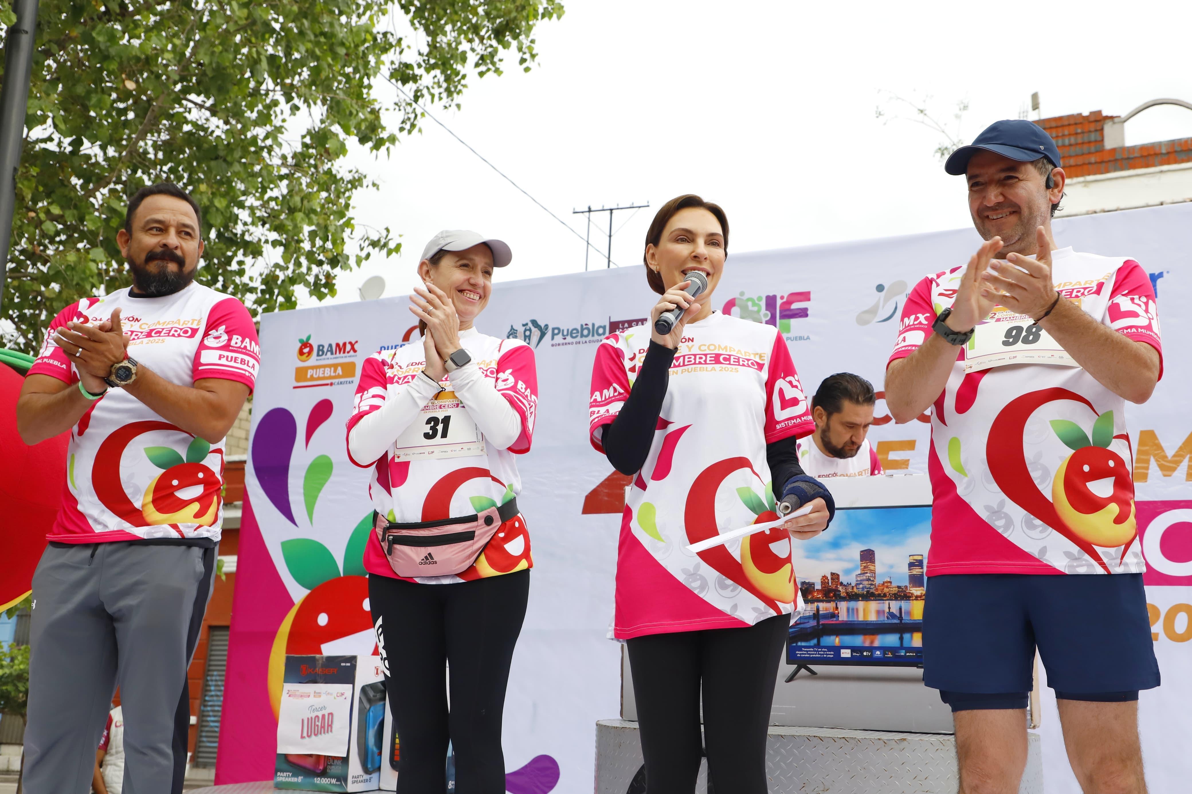 Encabeza MariElise Budib Carrera Corre y Comparte: Hambre Cero Puebla 2025