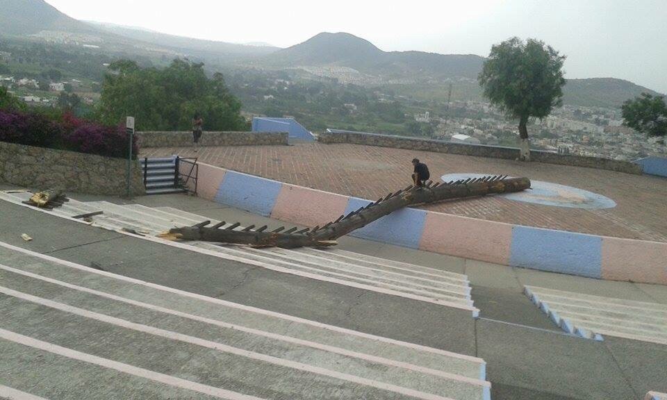 Viento y lluvia deja lesionados en municipio de Atlixco