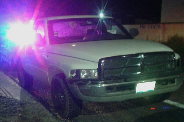 Detienen a sujeto que conducía camioneta robada en Teziutlán